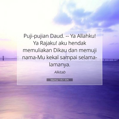 Mazmur 145:1 IDN Gambar Ayat Alkitab