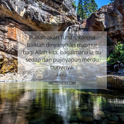 Mazmur 147:1 IDN Gambar Ayat Alkitab