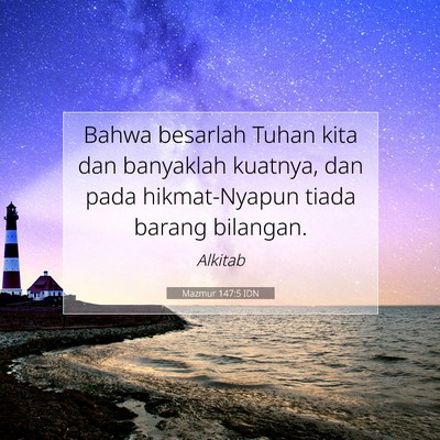 Mazmur 147:5 IDN Gambar Ayat Alkitab