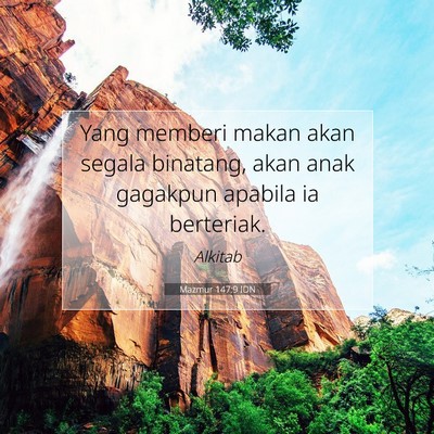 Mazmur 147:9 IDN Gambar Ayat Alkitab