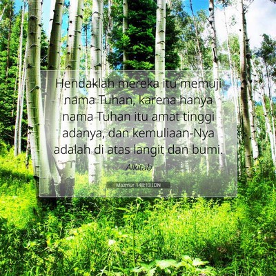 Mazmur 148:13 IDN Gambar Ayat Alkitab