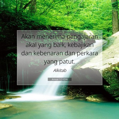 Amsal 1:3 Ayat Alkitab Dijelaskan