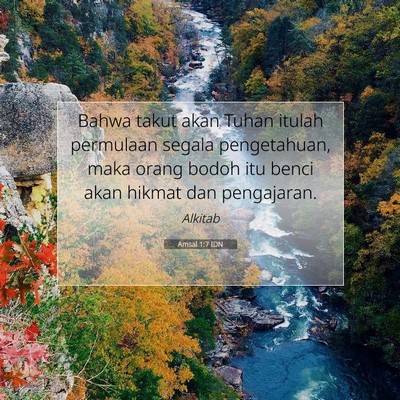Amsal 1:7 Ayat Alkitab Dijelaskan