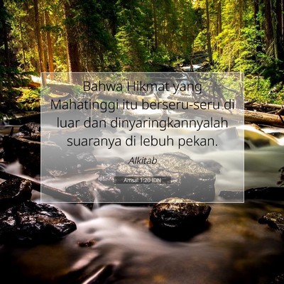 Amsal 1:20 Ayat Alkitab Dijelaskan
