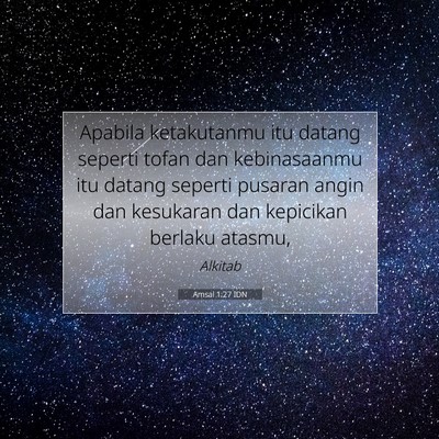 Amsal 1:27 Ayat Alkitab Dijelaskan