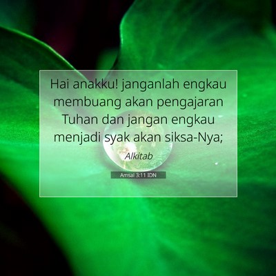 Amsal 3:11 IDN Gambar Ayat Alkitab
