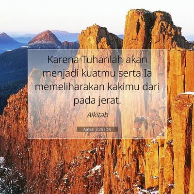 Amsal 3:26 Ayat Alkitab Dijelaskan