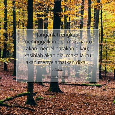 Amsal 4:6 IDN Gambar Ayat Alkitab