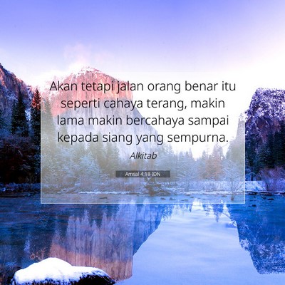 Amsal 4:18 IDN Gambar Ayat Alkitab