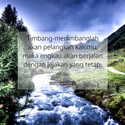 Amsal 4:26 IDN Gambar Ayat Alkitab