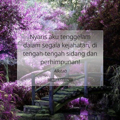 Amsal 5:14 Ayat Alkitab Dijelaskan