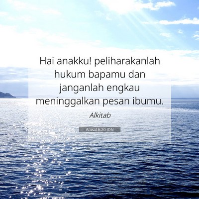 Amsal 6:20 IDN Gambar Ayat Alkitab