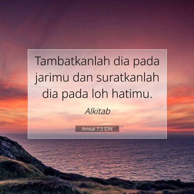 Amsal 7:3 IDN Gambar Ayat Alkitab