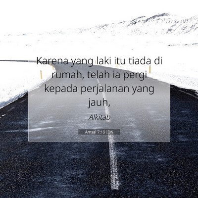 Amsal 7:19 Ayat Alkitab Dijelaskan