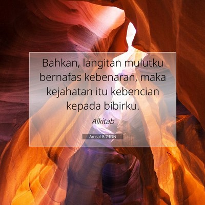 Amsal 8:7 Ayat Alkitab Dijelaskan