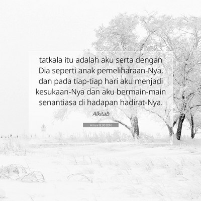 Amsal 8:30 IDN Gambar Ayat Alkitab