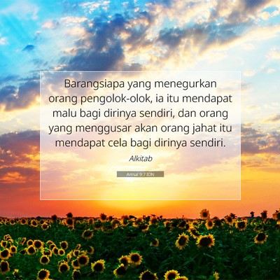 Amsal 9:7 IDN Gambar Ayat Alkitab