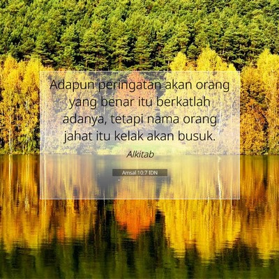 Amsal 10:7 IDN Gambar Ayat Alkitab