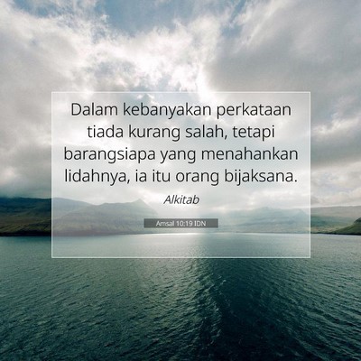 Amsal 10:19 IDN Gambar Ayat Alkitab