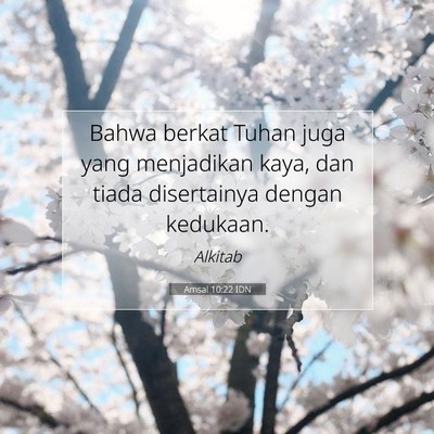 Amsal 10:22 IDN Gambar Ayat Alkitab