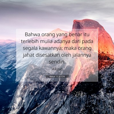 Amsal 12:26 IDN Gambar Ayat Alkitab