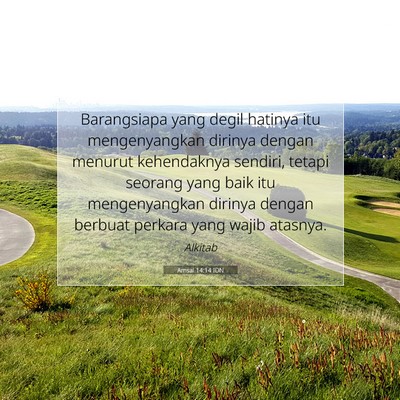 Amsal 14:14 Ayat Alkitab Dijelaskan