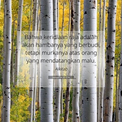 Amsal 14:35 Ayat Alkitab Dijelaskan