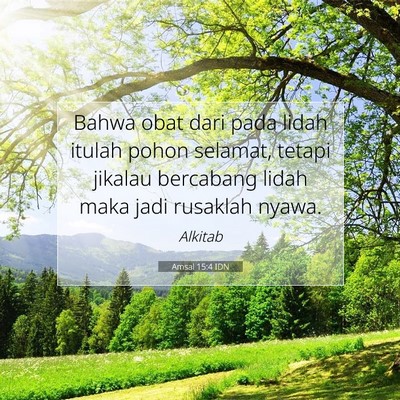 Amsal 15:4 IDN Gambar Ayat Alkitab