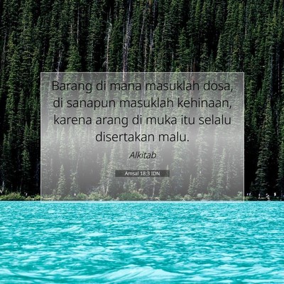 Amsal 18:3 Ayat Alkitab Dijelaskan