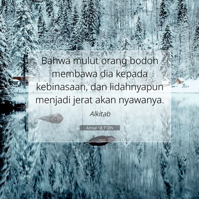 Amsal 18:7 Ayat Alkitab Dijelaskan