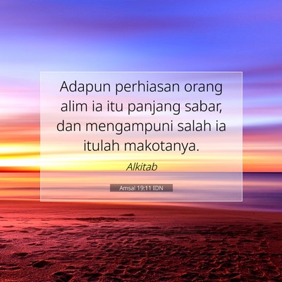 Amsal 19:11 IDN Gambar Ayat Alkitab