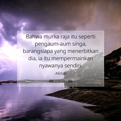 Amsal 20:2 IDN Gambar Ayat Alkitab
