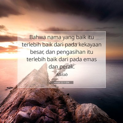 Amsal 22:1 IDN Gambar Ayat Alkitab