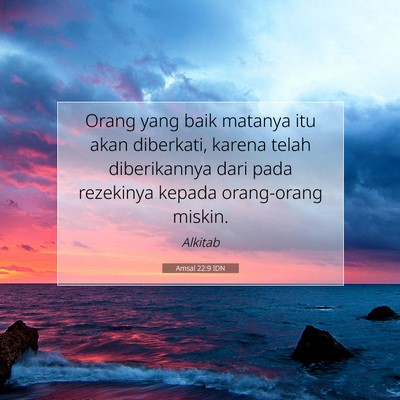 Amsal 22:9 IDN Gambar Ayat Alkitab