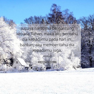 Amsal 22:19 IDN Gambar Ayat Alkitab