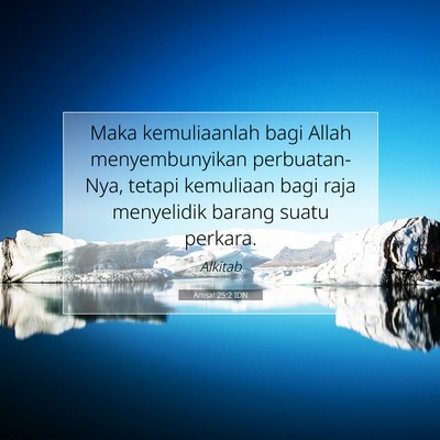 Amsal 25:2 IDN Gambar Ayat Alkitab