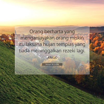 Amsal 28:3 IDN Gambar Ayat Alkitab