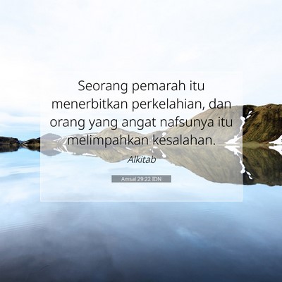Amsal 29:22 IDN Gambar Ayat Alkitab