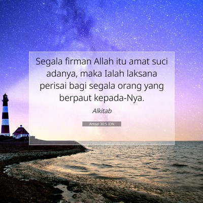 Amsal 30:5 IDN Gambar Ayat Alkitab