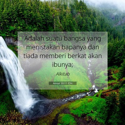 Amsal 30:11 IDN Gambar Ayat Alkitab