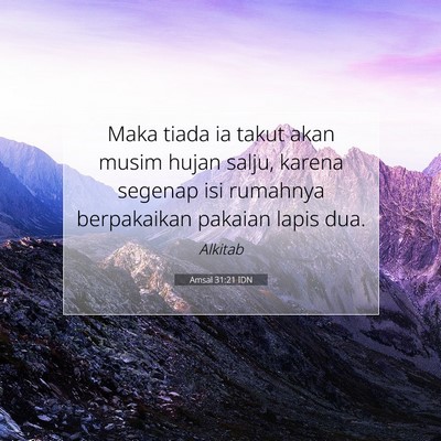 Amsal 31:21 IDN Gambar Ayat Alkitab