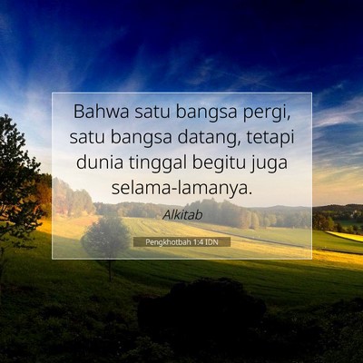 Pengkhotbah 1:4 Ayat Alkitab Dijelaskan