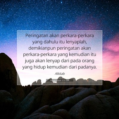 Pengkhotbah 1:11 Ayat Alkitab Dijelaskan