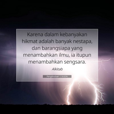 Pengkhotbah 1:18 Ayat Alkitab Dijelaskan