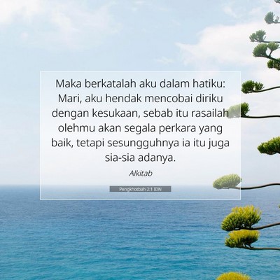 Pengkhotbah 2:1 Ayat Alkitab Dijelaskan