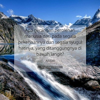 Pengkhotbah 2:22 IDN Gambar Ayat Alkitab