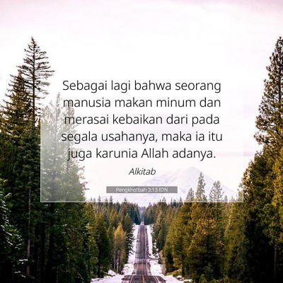 Pengkhotbah 3:13 IDN Gambar Ayat Alkitab