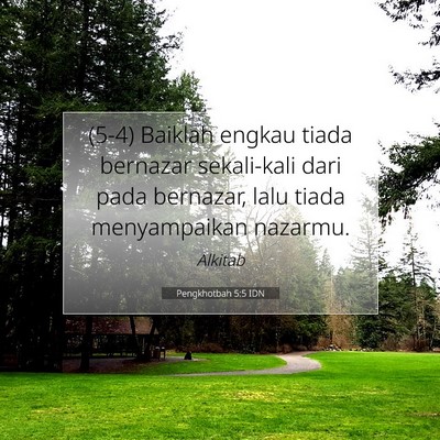 Pengkhotbah 5:5 Ayat Alkitab Dijelaskan