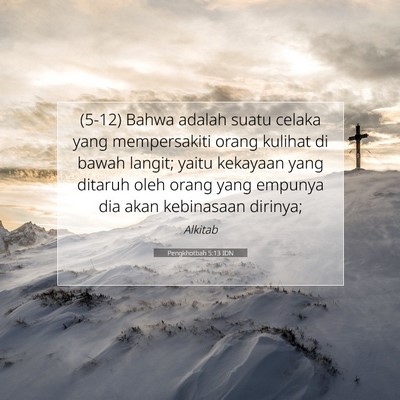 Pengkhotbah 5:13 IDN Gambar Ayat Alkitab