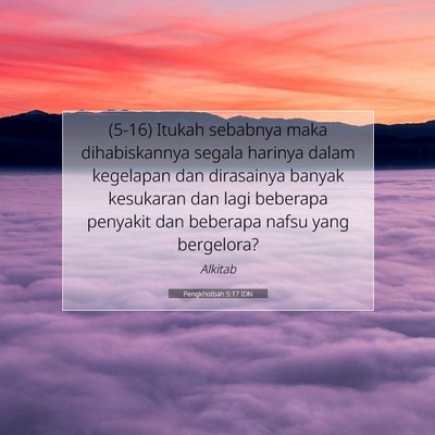 Pengkhotbah 5:17 Ayat Alkitab Dijelaskan